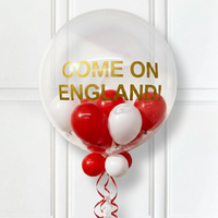 Personalised – Come on England! - Bubble Balloon in a Box None Personalised Balloons
