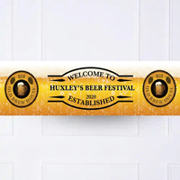 Beer Festival Personalised Party Banner