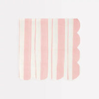 Pastel Ticking Stripe Large Napkins (x16) General Party