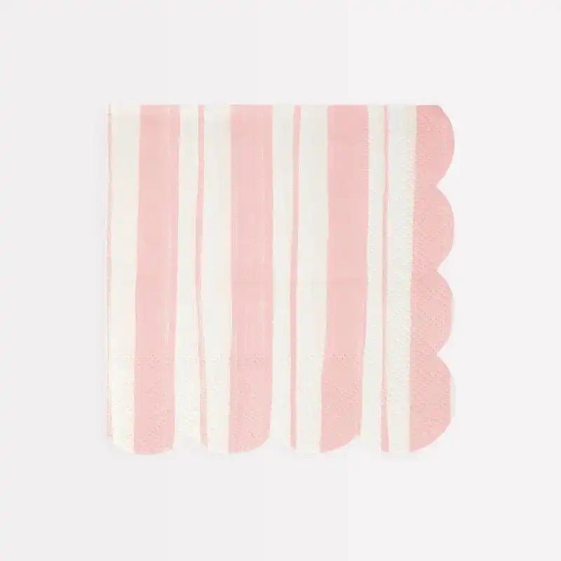 Pastel Ticking Stripe Large Napkins (x16) General Party