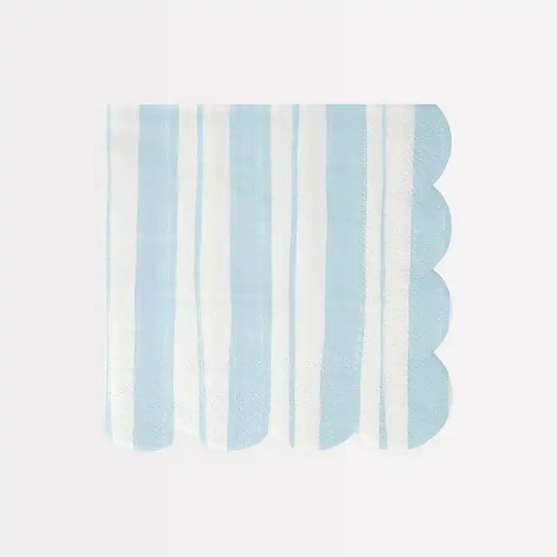 Pastel Ticking Stripe Large Napkins (x16) General Party