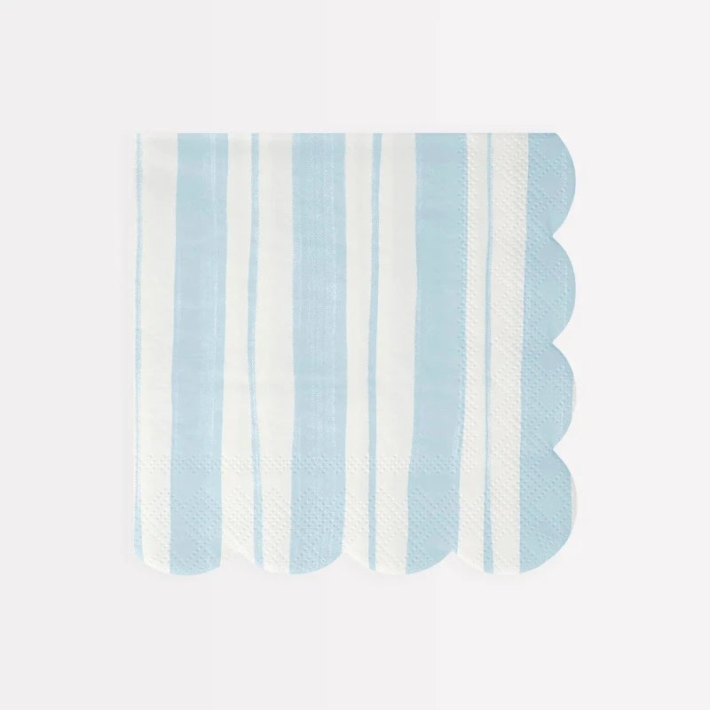 Pastel Ticking Stripe Large Napkins (x16)