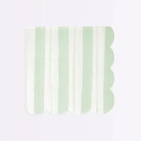 Pastel Ticking Stripe Large Napkins (x16) General Party