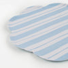 Pastel Ticking Stripe Dinner Plates (x8) General Party