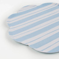 Pastel Ticking Stripe Dinner Plates (x8) General Party