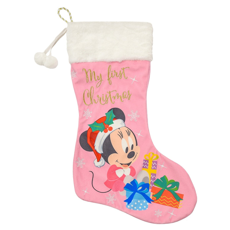 Personalised Disney Minnie Mouse My First Christmas Stocking