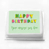 Personalised Birthday Cake - Graphic Green Personalised Cake