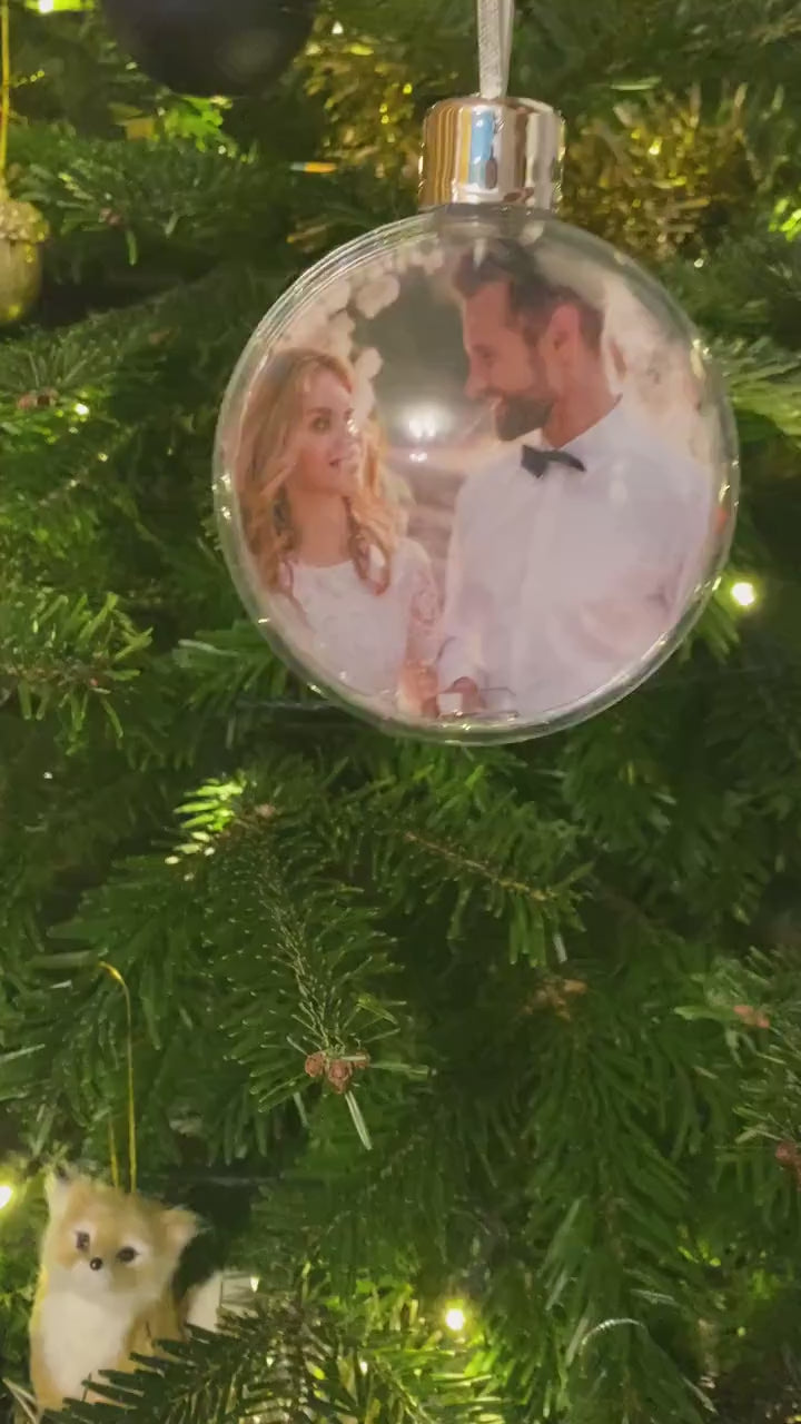 Personalised Our First Christmas Married Bauble