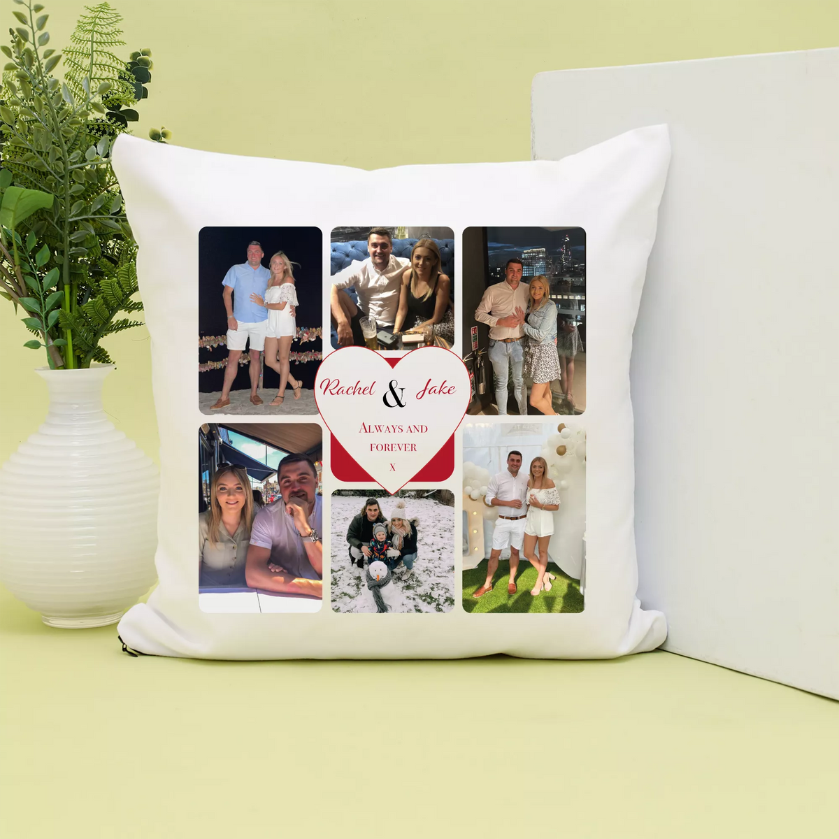 Personalised Valentine's Photo Cushion Monster Parties
