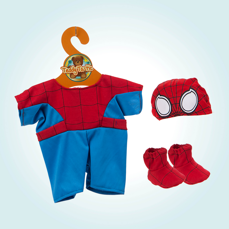 Spider Bear Superhero Teddy Bear Outfit Make a Bear