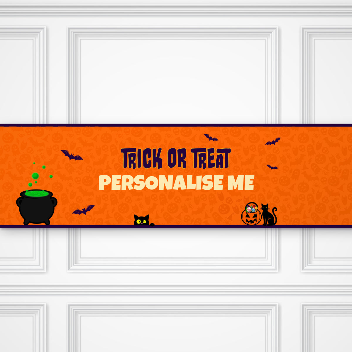 Trick or Treat Personalised Party Banner
