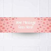Lips Personalised Party Banner No Personalised Banner