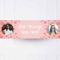 Lips Personalised Party Banner Yes Personalised Banner
