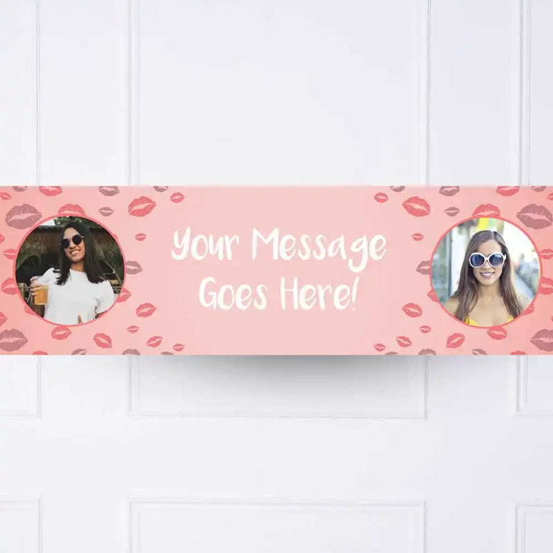 Lips Personalised Party Banner Yes Personalised Banner