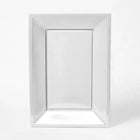 Reusable Plastic Serving Trays - White (x3)