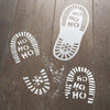 Santa's Foot Print Stencils Christmas 2024
