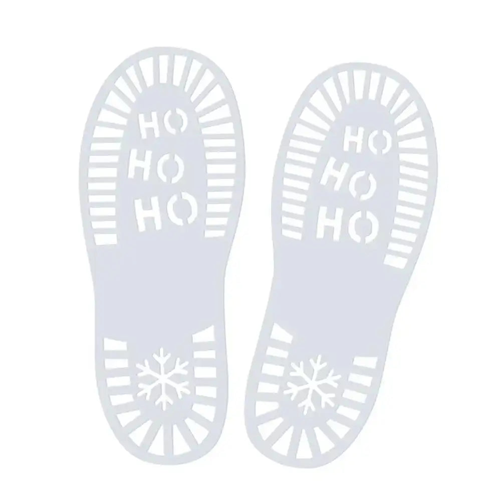 Santa's Foot Print Stencils Christmas 2024
