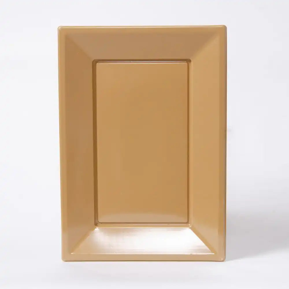 Reusable Plastic Serving Trays - Gold (x3) General Party
