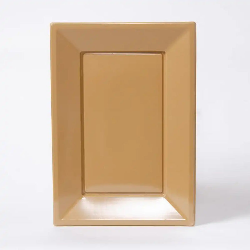 Reusable Plastic Serving Trays - Gold (x3) General Party