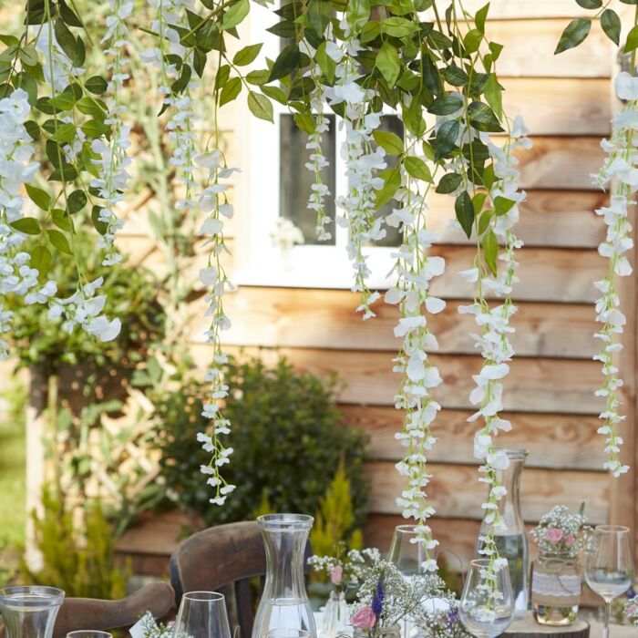 White Wisteria Foliage (1m) General Party