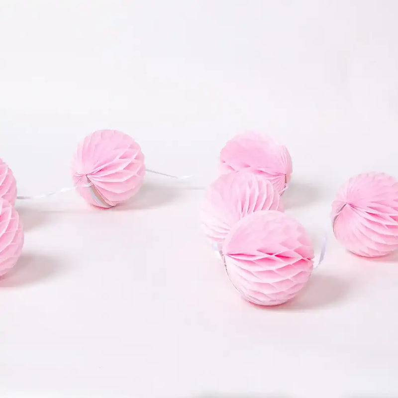 Honeycomb Garland Pale Pink General Party