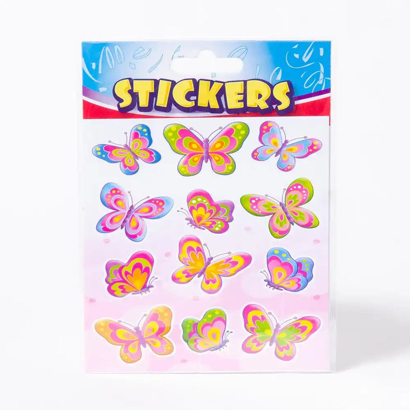 Butterfly Stickers (x6) Kids Party