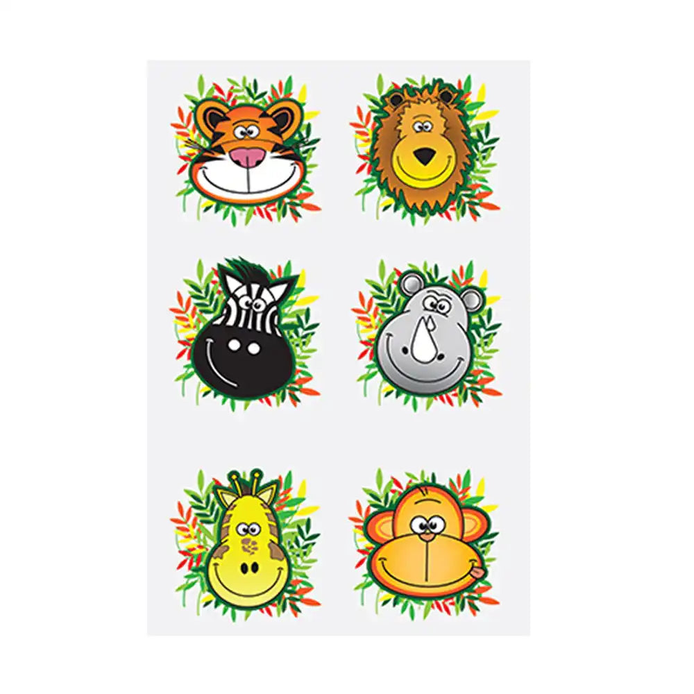 Mini Jungle Tattoos (x12) Kids Party
