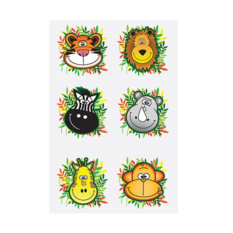 Mini Jungle Tattoos (x12) Kids Party
