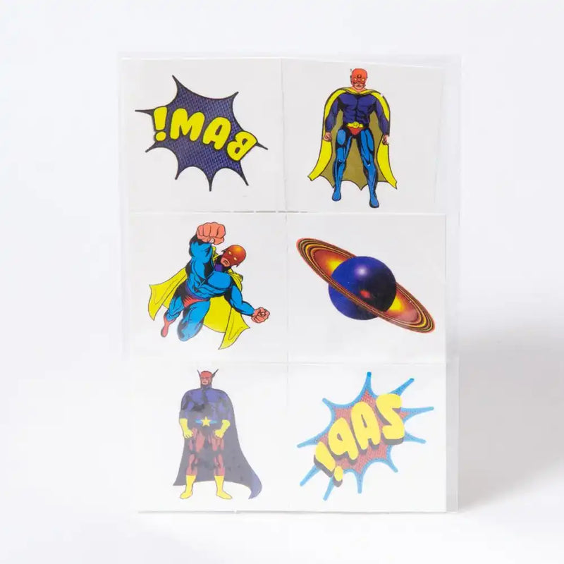 Mini Superhero Tattoos (x12) Kids Party