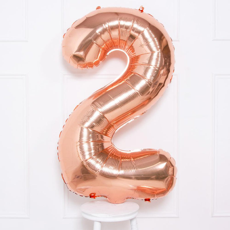 Supershape Rose Gold 34" Helium Balloon Number 2