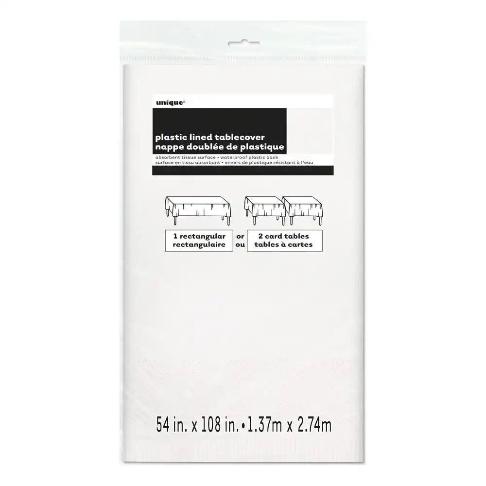 Paper Party Table Cover White General Party