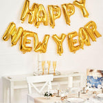 Happy New Year Balloon Garland Gold