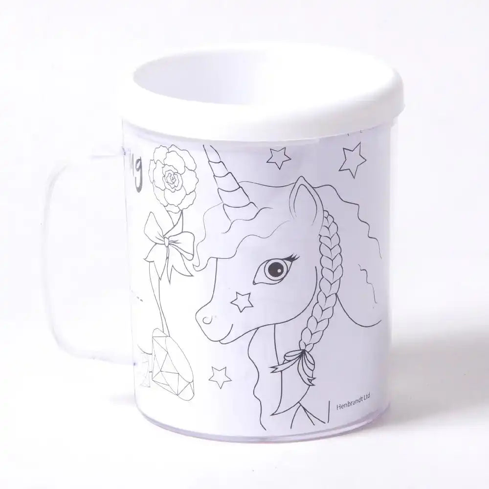Unicorn Colouring Mug Kids Party
