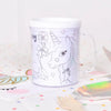 Unicorn Colouring Mug Kids Party