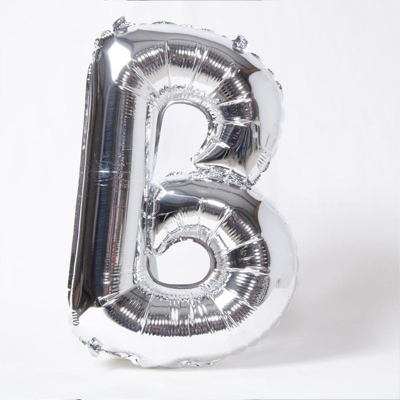 Air-Fill Silver 16" Letter Party Balloon B