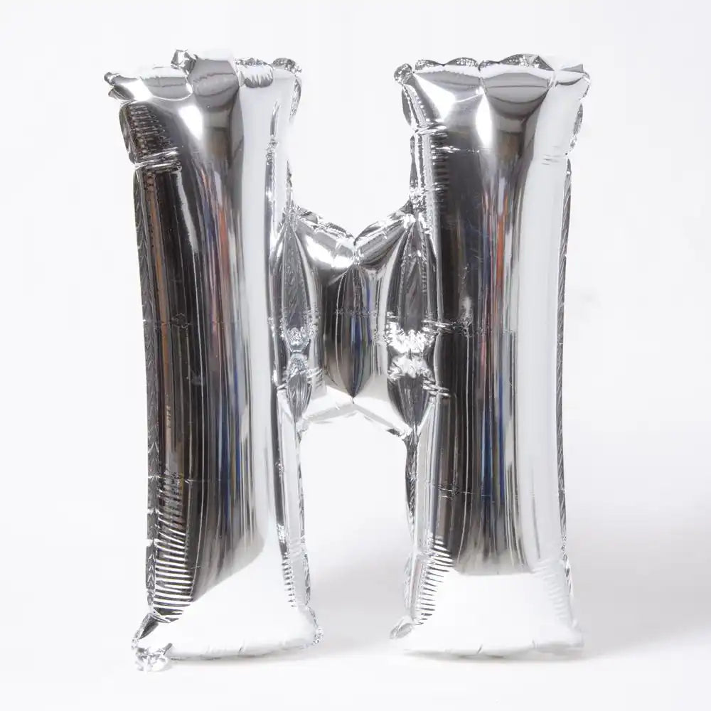Air-Fill Silver 16" Letter Party Balloon H General Party