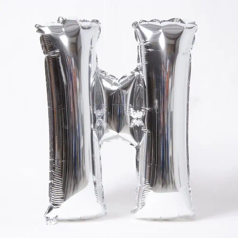 Air-Fill Silver 16" Letter Party Balloon H General Party