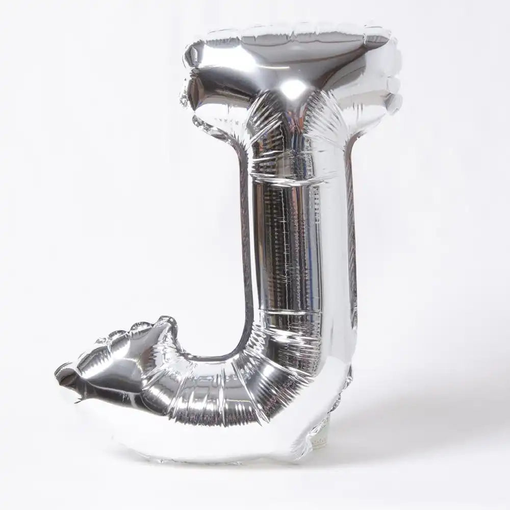 Air-Fill Silver 16" Letter Party Balloon J General Party