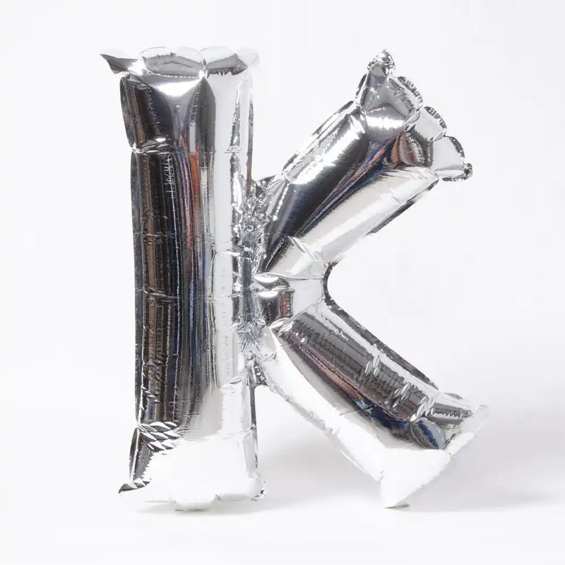 Air-Fill Silver 16" Letter Party Balloon K General Party