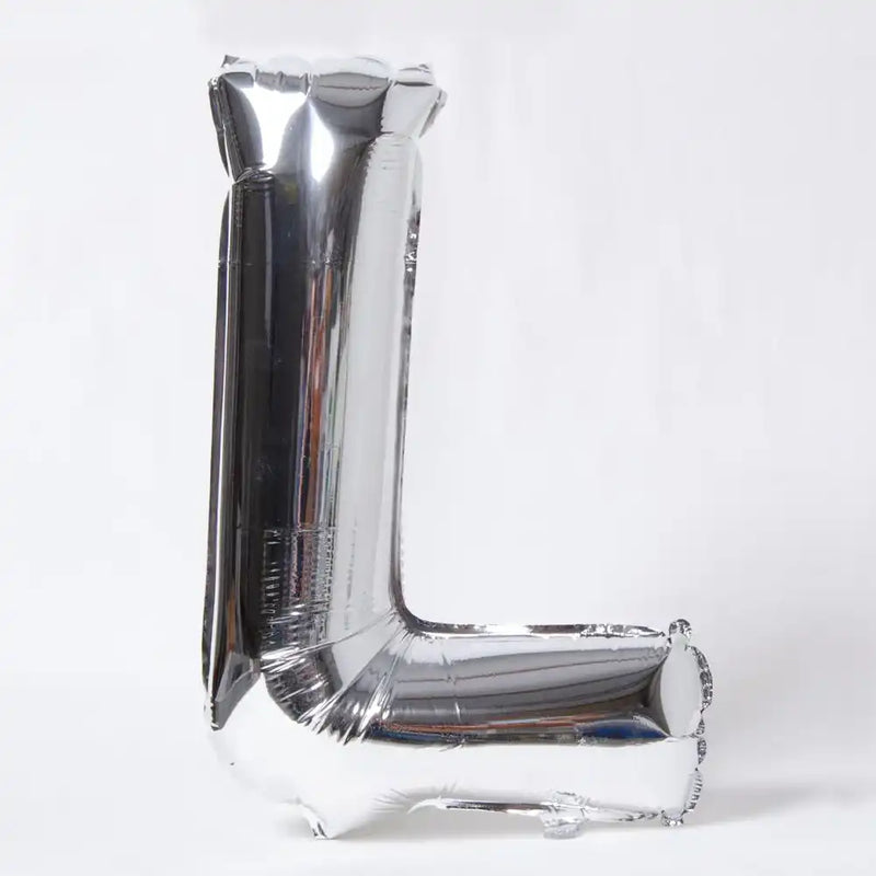 Air-Fill Silver 16" Letter Party Balloon L General Party