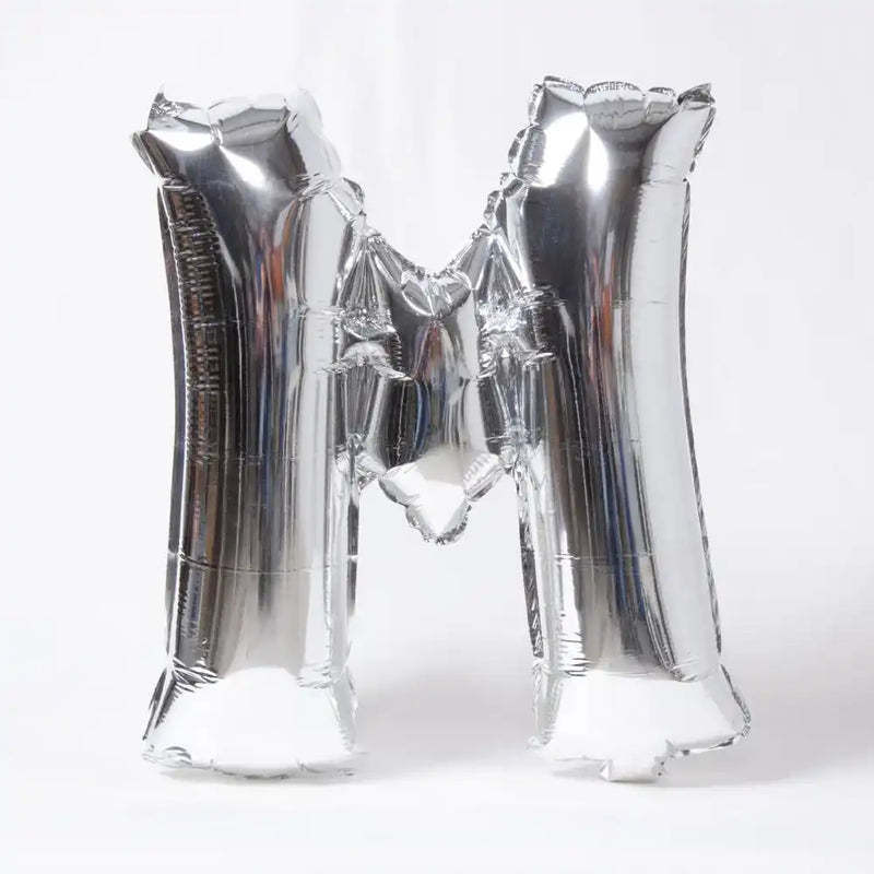 Air-Fill Silver 16" Letter Party Balloon M General Party