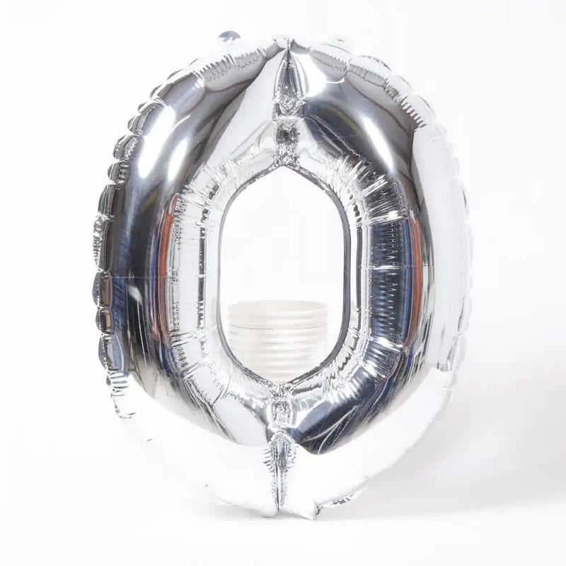 Air-Fill Silver 16" Letter Party Balloon O General Party