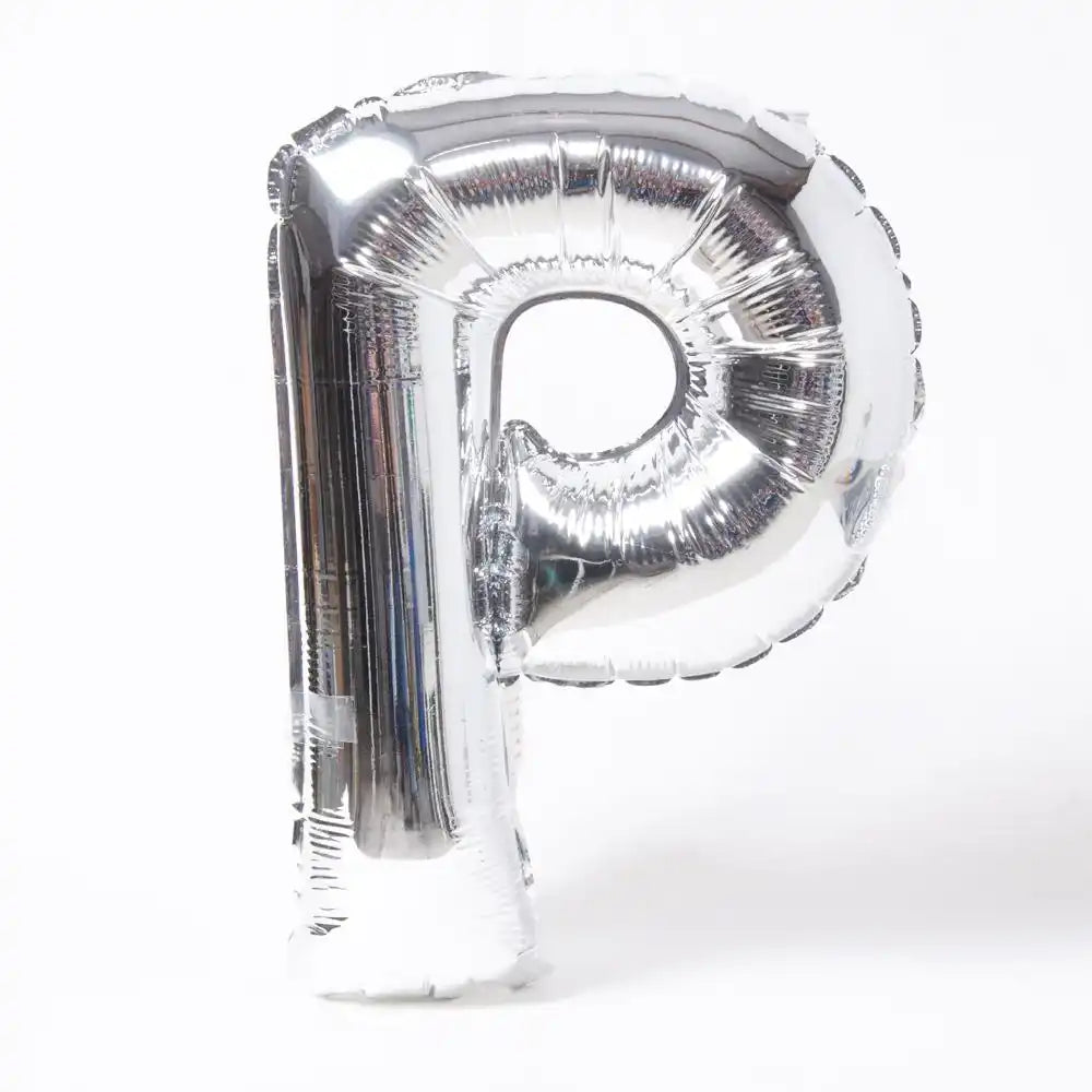 Air-Fill Silver 16" Letter Party Balloon P General Party