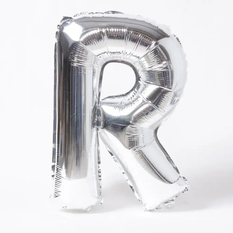 Air-Fill Silver 16" Letter Party Balloon R General Party