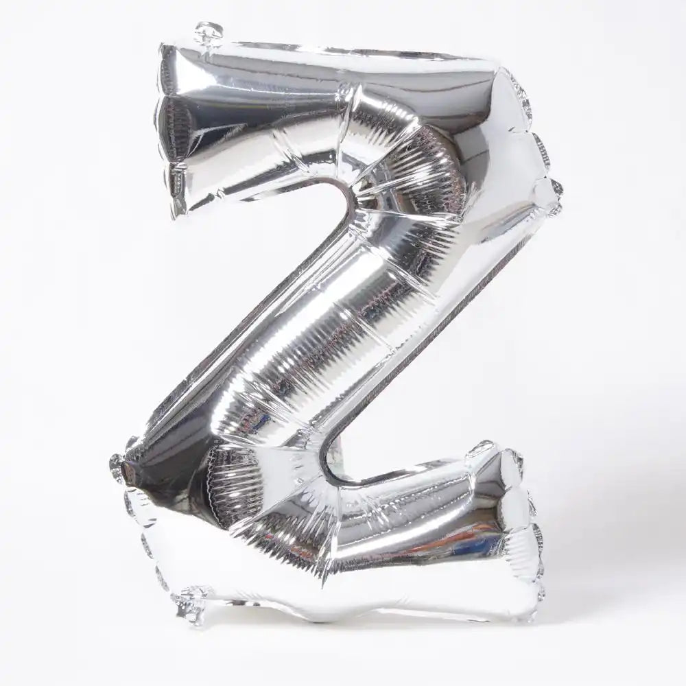 Air-Fill Silver 16" Letter Party Balloon Z General Party