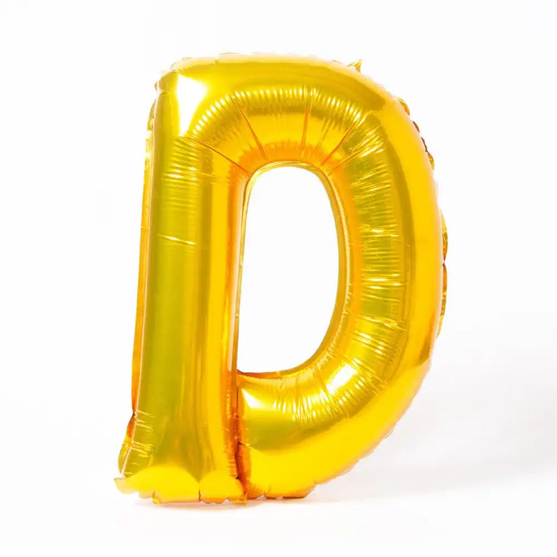 Air-Fill Gold 16" Letter Party Balloon D General Party