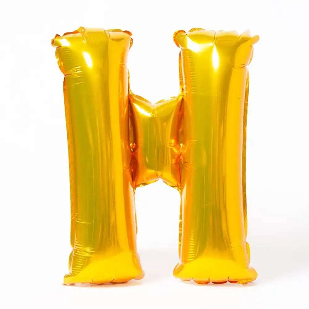 Air-Fill Gold 16" Letter Party Balloon H General Party