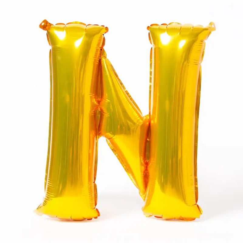 Air-Fill Gold 16" Letter Party Balloon N Everyday