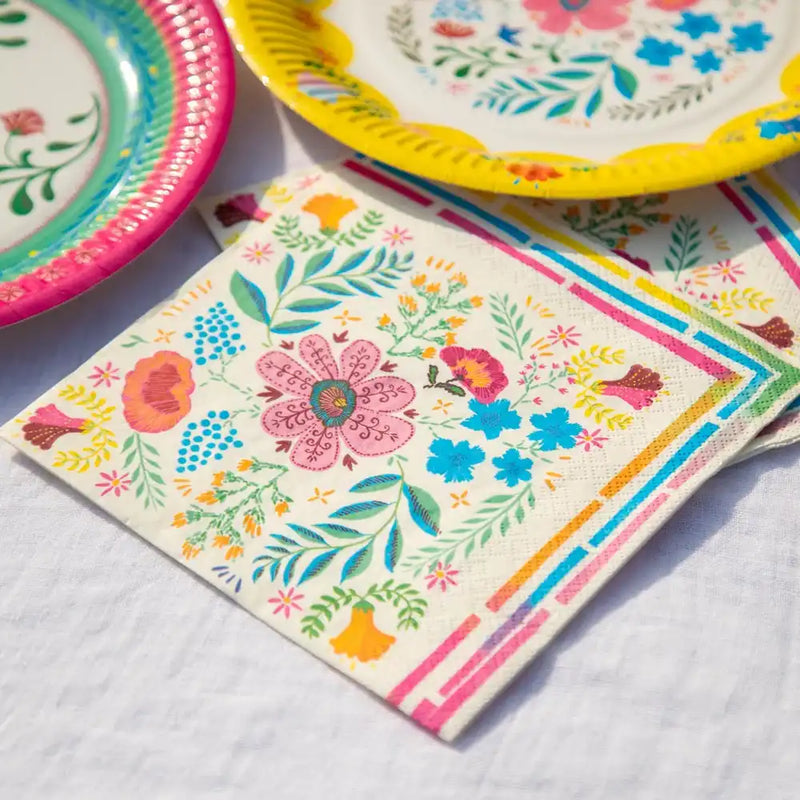 Boho Party Floral Party Napkins (x20) Summer