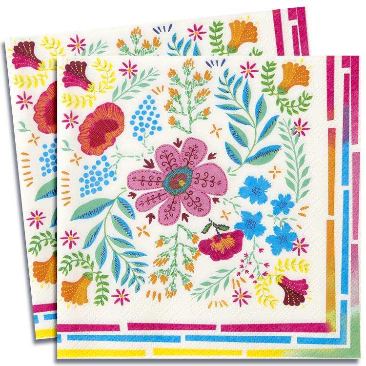 Boho Party Floral Party Napkins (x20) Summer